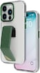 Levelo Morphix Clara Grip Case For iPhone 15 Pro: Reinforced Corners, Premium Leather Kickstand Grip, Shock-Proof Edges, And Multi-Positioning Modes For Ultimate Protection And Convenience (Green)
