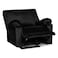In House Velvet Rocking &amp; Rotating Recliner Chair - Black - H1