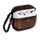 Protective Leather Case Cover For Apple Airpods Pro Dark Brown