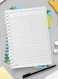 Lowha Spiral Notebook With 60 Sheets And Hard Paper Covers With Lemons Design, For Jotting Notes And Reminders, For Work, University, School