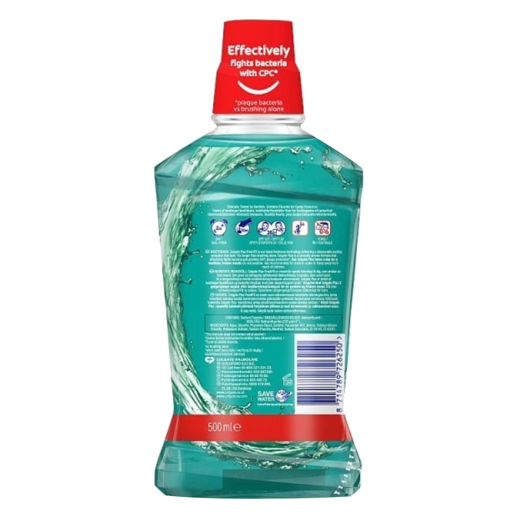 Colgate Mouthwash Plax Fresh Mint 500 Ml product thumbnail 2