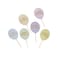 Pastel 'Happy Birthday' Balloon Food Picks 12/Pack