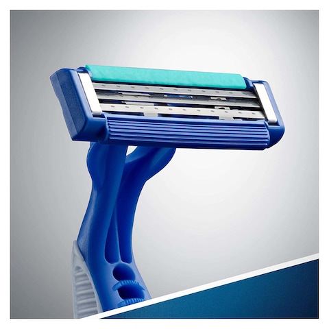 Gillette Blue Simple 3 Men Disposable Razors - 4 Count