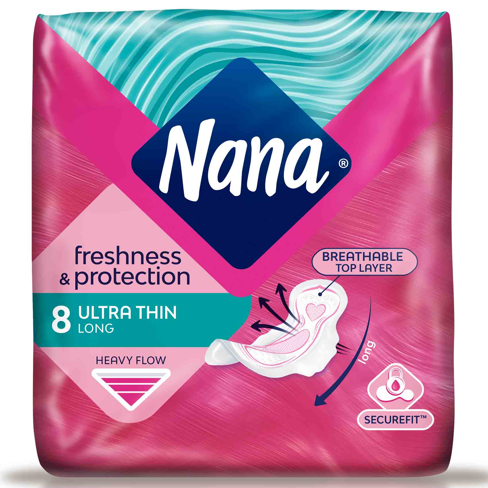 Nana Women Pads Ultra Thin Long 8 Pads product thumbnail 2
