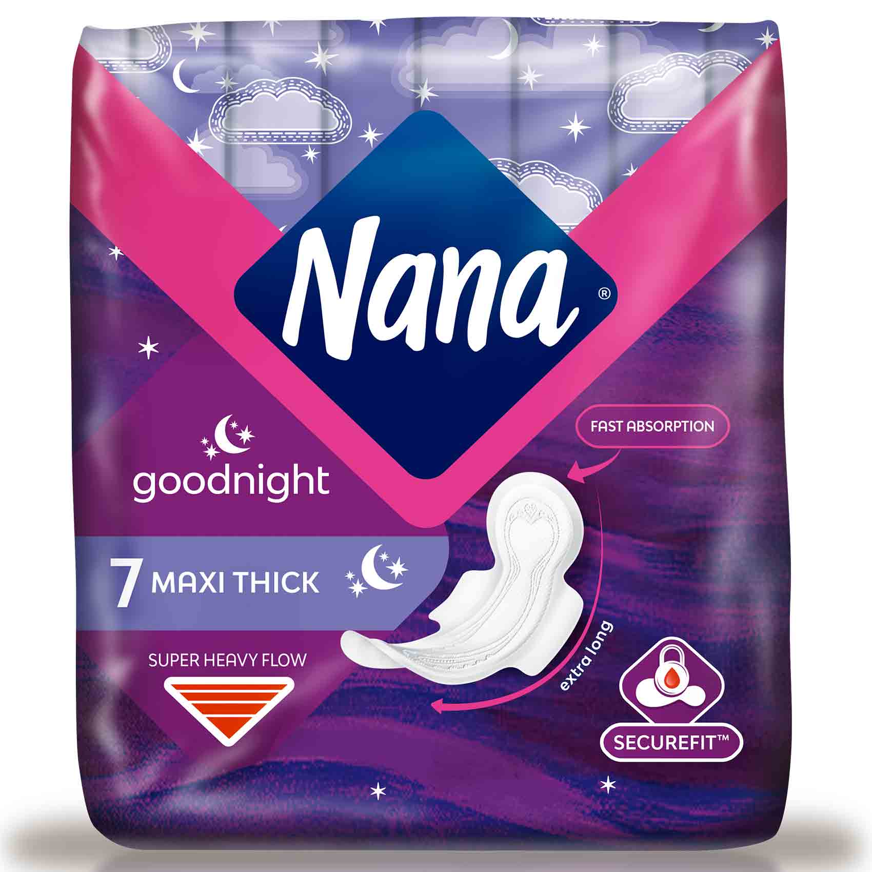 Nana Women Pads Maxi Thick Night 7 Pads product thumbnail 2