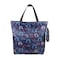Sue's choice Reusable and Foldable Grocery Shopping Bags Waterproof Canvas, Large Durable Heavy Duty with Zipper for Travel Gym Backpack Weekender Overnight Bag
