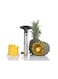 Generic Stainless Steel Pineapple Corer Slicer Silver/Black 3.5x7.5x3.6inch