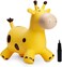 Babe Fairy Giraffe Bouncy Horse Hopper For Toddlers-Jumping Buddies-Inflatable Animals Hopping Toys With Pump-Gift 18 Months 2 3 4 Year Old Kid Girl Boy(W/ Pump)