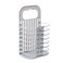Decdeal - Punch-Free Hanging Plastic Collapsible Laundry Hamper Portable Foldable Folding Storage Basket Bin Container Organizer with Handle Sticky Hook for Bathroom Bedroom