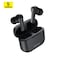 Baseus Wireless Earbuds Bluetooth 5.3, Bowie E17 Headphone In-ear Earphone, ENC Mics Noise Cancelling Headset, 25H Play Time Fast Charging, 12mm Large Driver (Black)