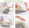 Cat Litter Box With Round Edges, Semi-Enclosed Open Top Cat Litter Box With Cat Litter Scoop，Cat Sandbox ,Cat Toilet,Suitable for All Kinds of Cat Litter(Large)
