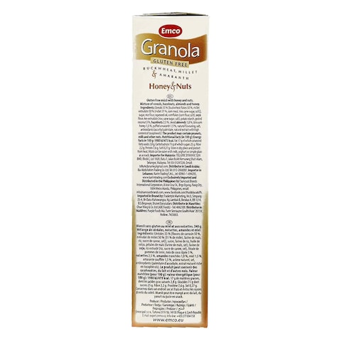 Emco Gluten-Free Honey Nuts Granola 340g