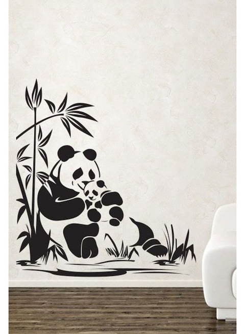 Spoil Your Wall Panda Wall Sticker Black 60x70cm