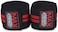 Max Strength Max Strength Knee Wraps Weight Lifting Heavy Duty Elasticated Knee Support Straps Velcro Closure Home Gym Training Workout