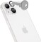 Amazing Thing iPhone 14 and iPhone 14 PLUS Camera Lens Protector Supreme Tempered Glass Aluminum AR Lens Defender - Silver