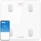 Renpho Scales For Body Weight, Smart Body Fat Scale Digital Bathroom Weight Bluetooth Scales, 13 Body Composition Analyzer Fitness Track Monitor With Smart App For BMI, BMR, Muscle Mass, White, Elis 1
