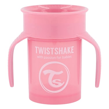 Twistshake 360 Baby Cup 6+ Months Pastel Pink
