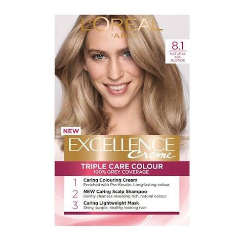 L&#39;Oreal Paris Excellence Creme Hair Color - 8.1 Light Ash Blonde