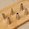COOLBABY-8Pcs/Set Stainless Steel Pastry Nozzles for Cream with Pastry Bag Cake Decorating Icing Piping Confectionery Baking Tool