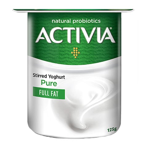 Activia Full Fat Stirred Plain Yogurt 125g