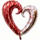 Party Time 5pcs Valentines Day Balloon Set of Jumbo Heart Foil Balloon, Silver &amp; Red Heart Balloons For Anniversary D&eacute;cor, Proposal D&eacute;cor, Wedding D&eacute;cor, Valentines Day Decorations