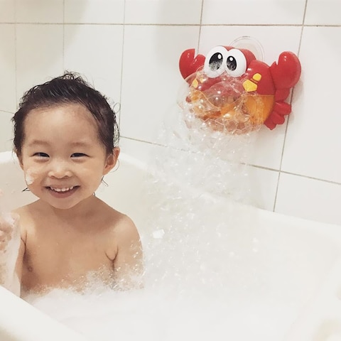 Generic - Funny Bath Bubble Maker Children Automated Spout Crab Bath Toy Cute Bubble Making Machine Educational Water Toys For Boys &amp; Gilrs