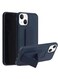 Focus Finger Grip Holder And Standing Cover With Car Magnetic Multi-Function Shockproof Protective Case Cover For Iphone 12 Dark Blue