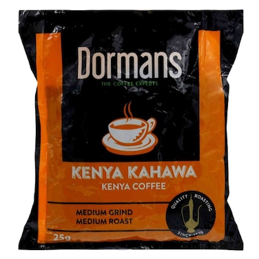 Dormans Kenya Kahawa Dark Roast Medium Grind Coffee 25g