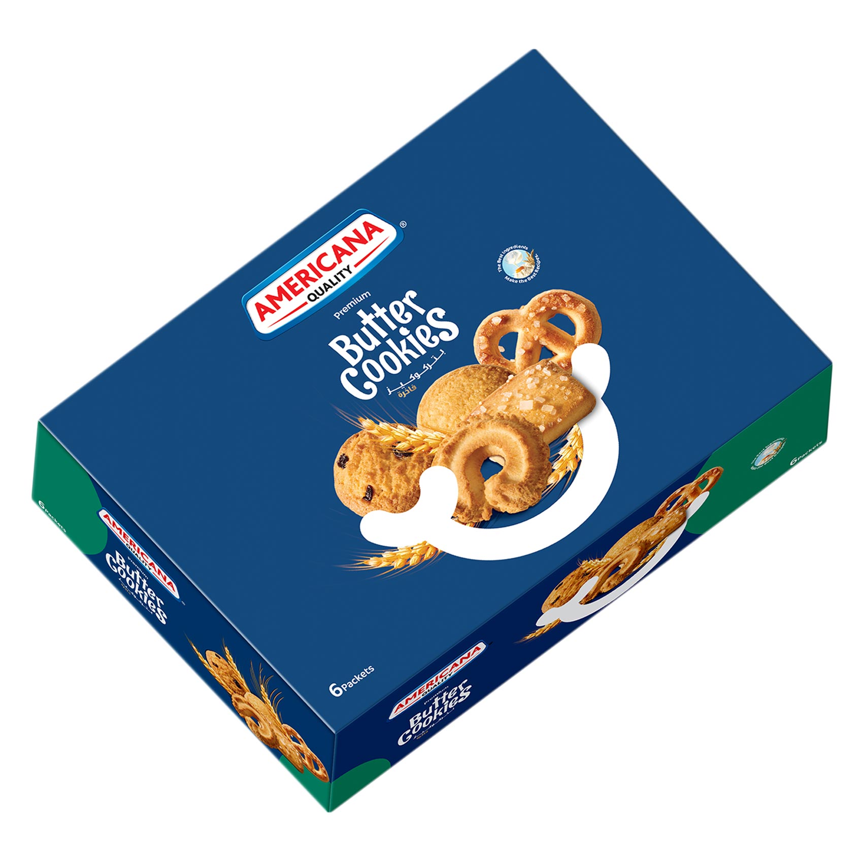 Americana Butter Cookies Blue 100g &times;6 Pieces