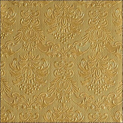 Ambiente Large Embossed Napkins, Gold