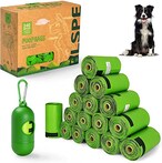 Buy BLSPE Dog Poop Bags Pet Dog Supplies 240 Bag 16 Rolls With Dispenser and Waste Dog Poop Bag Leash Clip for Doggie Cats Puppy Biodegradable Extra Thick Large Leak Proof Environment Friendly Poo Bags in UAE