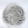 Generic Yunou Round Faux Fur Rug For Living Room And Bedroom Carpets (0.98 Feet Diameter Light Gray)