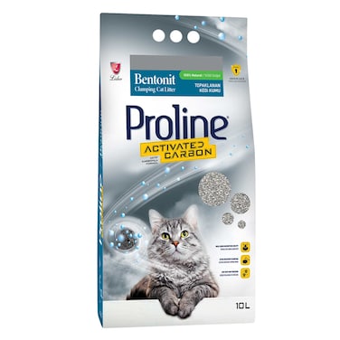 Proline Activated Carbon Bentonit Clumping Cat Litter 10L