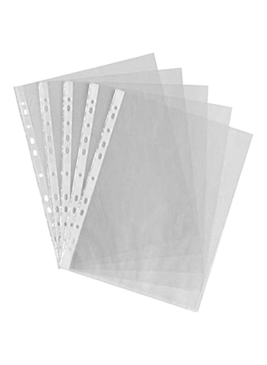 Generic 100-Piece A4 Sheet Protector Clear
