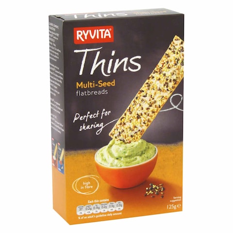 Ryvita Thins Multiseed Flatbread Crackers 125g