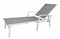 Grey &amp; White Color Aluminium Sunlounger