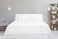 Deyarco Princess Flat Sheet 3pc-Fabric: Cotton Poly Easy Iron - Color: White -Size: Double 200X240cm + 2 Pillowcase Size: 50X75cm