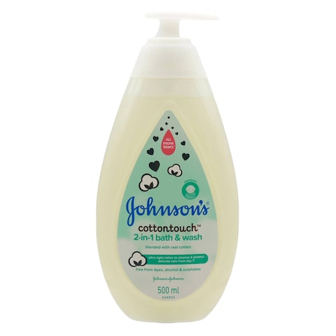 Johnson&#39;s 2 In1 Cottontouch Bath And Wash 500ml
