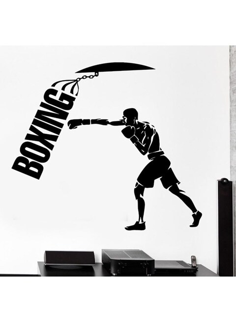 Spoil Your Wall Boxing Wall Sticker Black 80x70cm