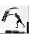 Spoil Your Wall Boxing Wall Sticker Black 80x70cm