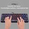 HXSJ V700 Wired Gaming Keyboard RGB Streamer Wired Keyboard 61-key Gaming Keyboard for Game/Office Black (Black)
