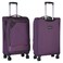 Eminent Expandable Luggage Trolley Bag Soft Suitcase for Unisex Travel Polyester Shell Lightweight with TSA lock Double Spinner Wheels E777SZ Medium Checked 24 Inch Purple
