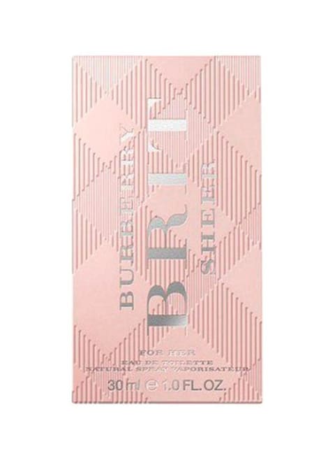 Burberry Brit Sheer Eau De Toilette For Women - 30ml