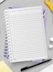 Lowha Spiral Notebook With 60 Sheets And Hard Paper Covers With Aesthetic Thunder Colored Design, For Jotting Notes And Reminders, For Work, University, School