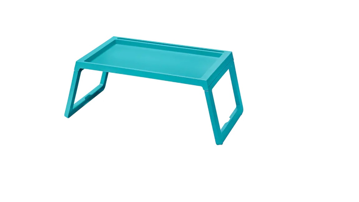 Bed tray, turquoise