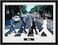 The Beatles Abbey Road Iconic Cover Framed Poster Printed 34cm x 44cm Rock Music Wall Art Collector Prints for Bedroom Office Room Decor Gift