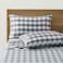 Pendleton 300 Thread Count Cotton King Size Bed Sheet Set Pack Of 6 (Lakeview Plaid Gray-Blue)