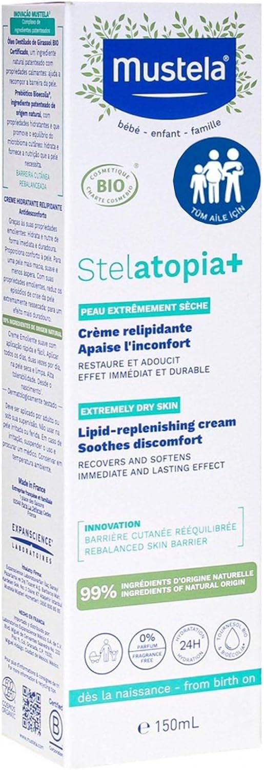 Mustela Stelatopia Plus Lipit Regenerating Cream 150ml
