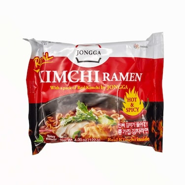 Jongga Kimchi Ramen Hot &amp; Spicy 122gr