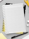 Lowha Spiral Notebook With 60 Sheets And Hard Paper Covers With Circles Doodle Design, For Jotting Notes And Reminders, For Work, University, School